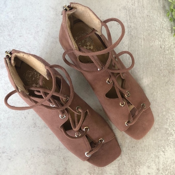 Vince Camuto Nahara Sandals Dry Rose Pink 7 - Picture 3 of 13